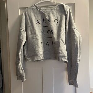 Cropped crew neck